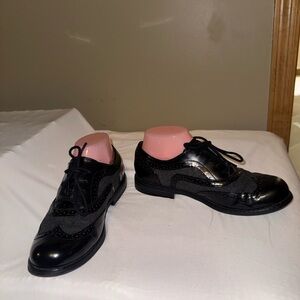 Rocket Dog Black Lace-Up Oxford Shoes